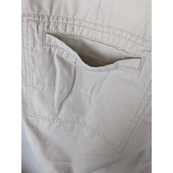 Woolrich wmns crop pants sz15 waist 36" ins 21.5" rise 12" Stone/beige cotton - Picture 3 of 7